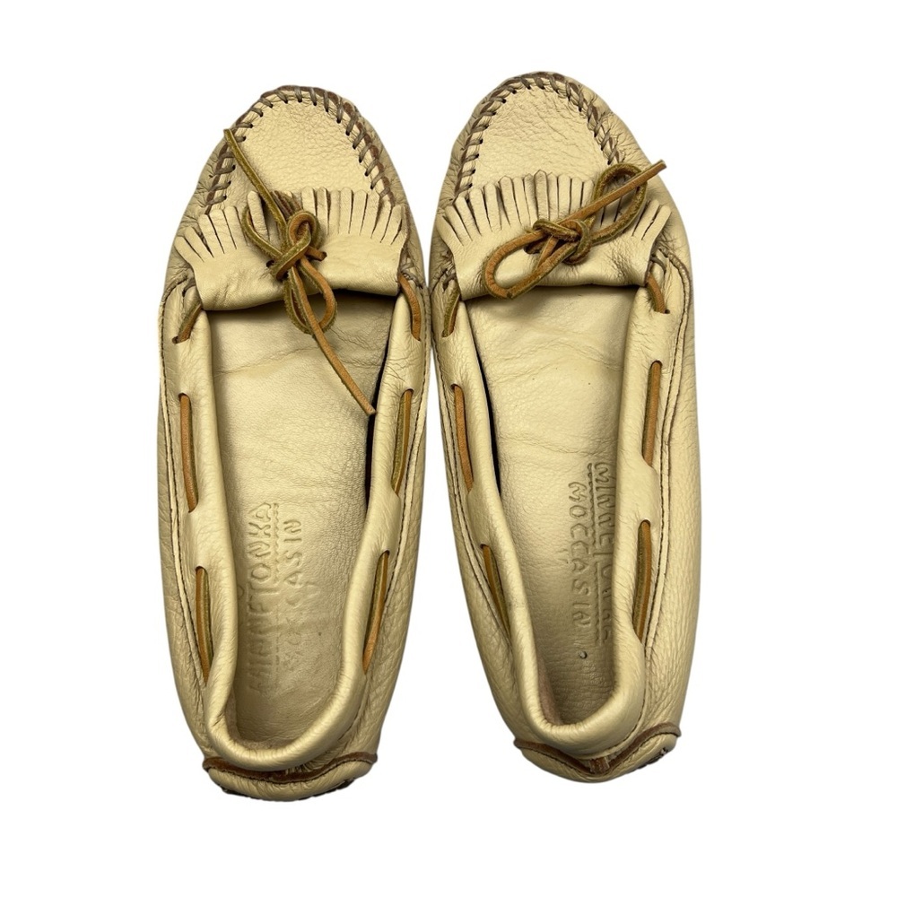 Minnetonka Deerskin Kilty
Moccasins.